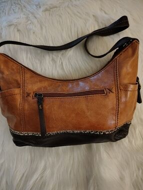 The Sak Kendra Hobo Tobacco Brown Leather Shoulder Bag